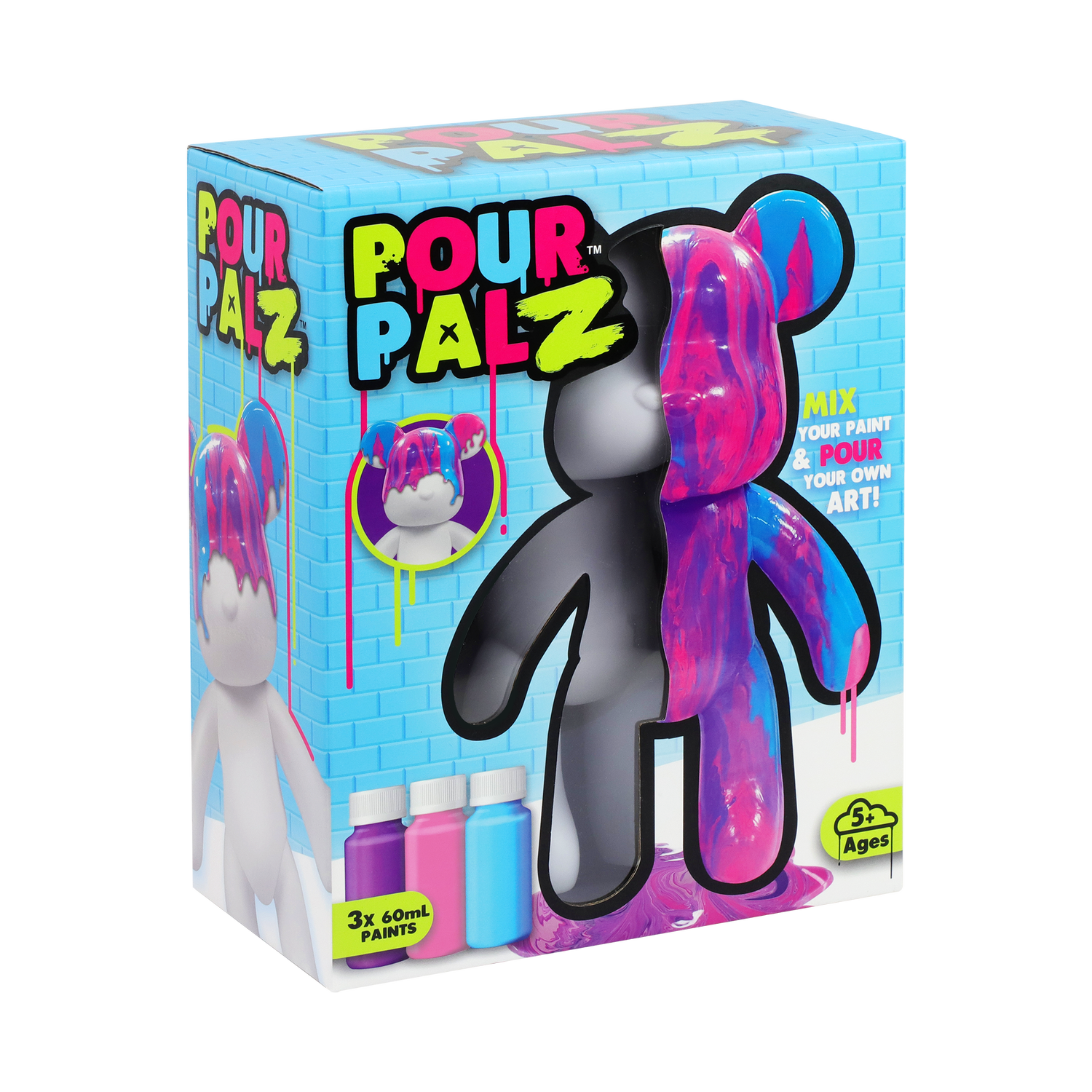 POUR PALZ LARGE PAINT BEAR WAVE 1 Berry Blast — TOYMONSTER